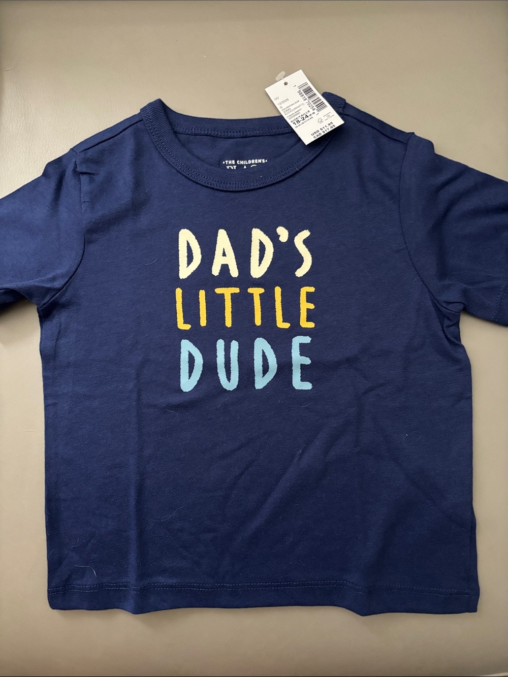 The Children's Place Navy 'Dad's Little Dude' Graphic Tee